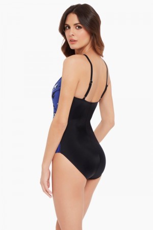 Women's Blue / Multicolor Mirage Jill One Piece - Miraclesuit USA | SC822682Z2