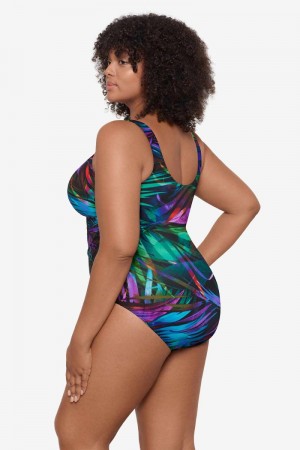 Women's Multicolor Plus Size Palma Paradiso Oceanus One Piece - Miraclesuit USA | XO688308G9