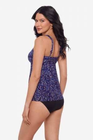 Women's Plum / Multicolor Spotlight Ayla Tankini Tops - Miraclesuit USA | MU911111R3