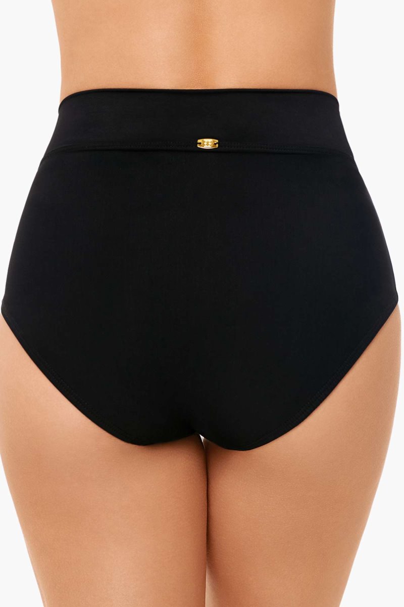 Women's Black Amoressa Martini High Waist Swim Bottom - Miraclesuit USA | UC461146E2