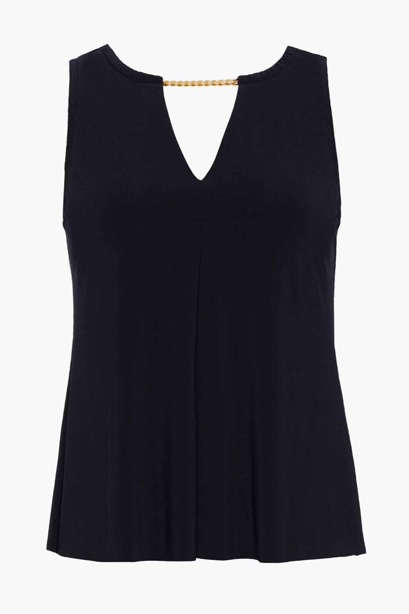 Women's Black Hyper Link Chanae Tankini Tops - Miraclesuit USA | KW227282M7