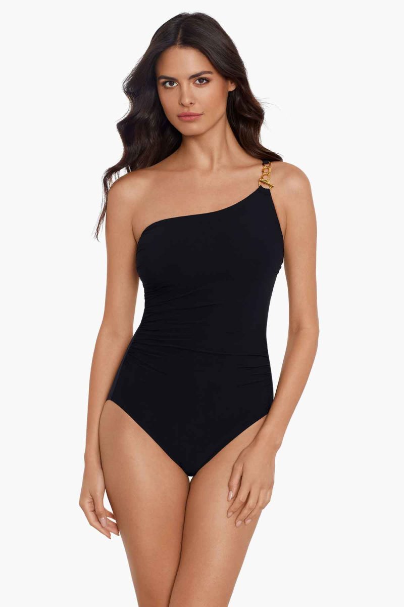 Women's Black Hyper Link Charlize One Piece - Miraclesuit USA | FE664166K7