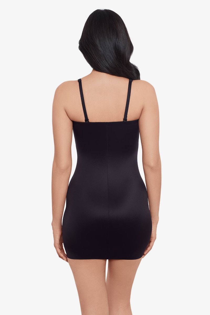 Women's Black Show Stopper Strapless Slip Shapewear - Miraclesuit USA | DN290399E7