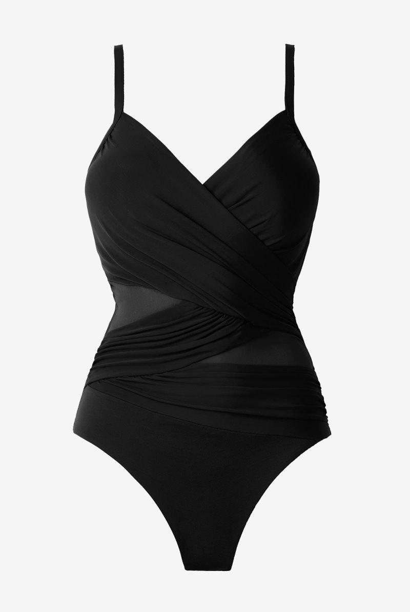 Women's Black Network Mystique One Piece - Miraclesuit USA | UZ328592X2
