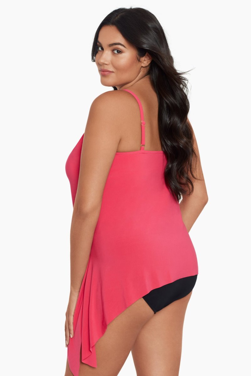 Women's Black Plus Size Alex Tankini Tops - Miraclesuit USA | YC888048A8