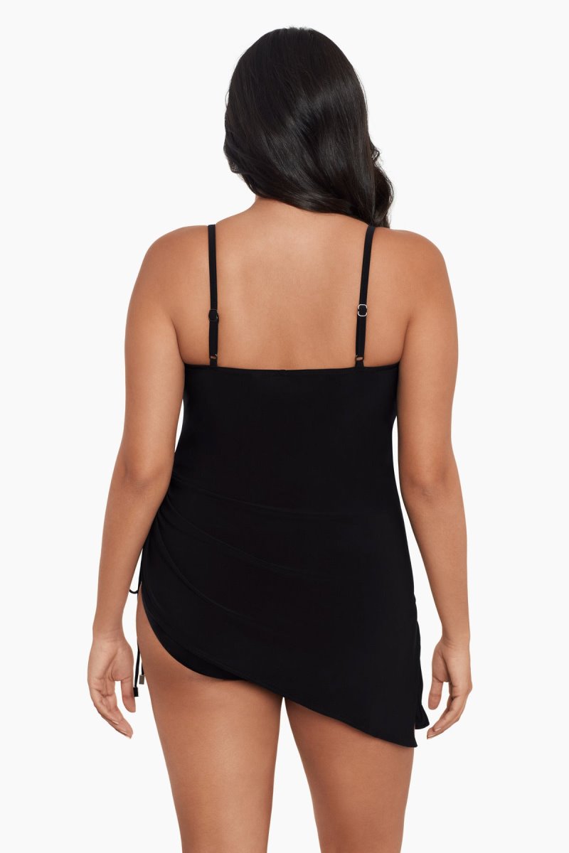 Women's Black Plus Size Brynn Swim Dress - Miraclesuit USA | JG102090Q5