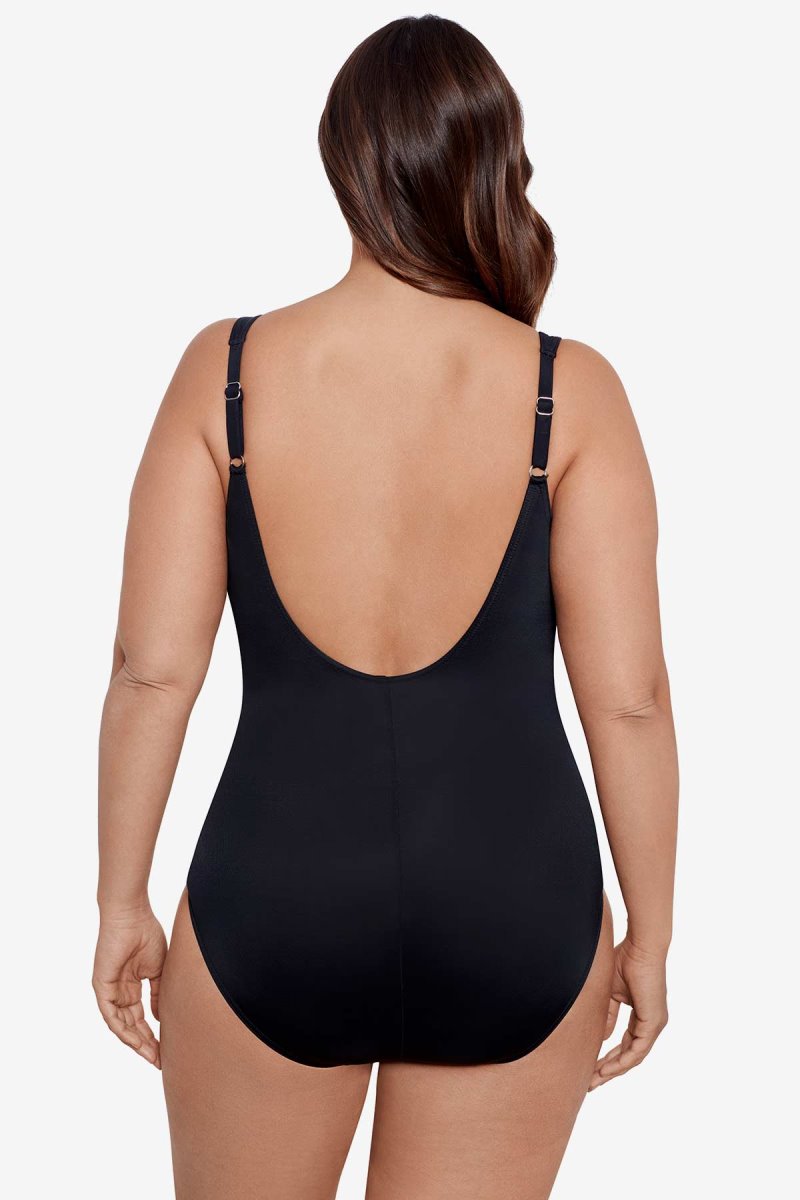 Women's Black Plus Size Sanibel One Piece - Miraclesuit USA | EC102510W9