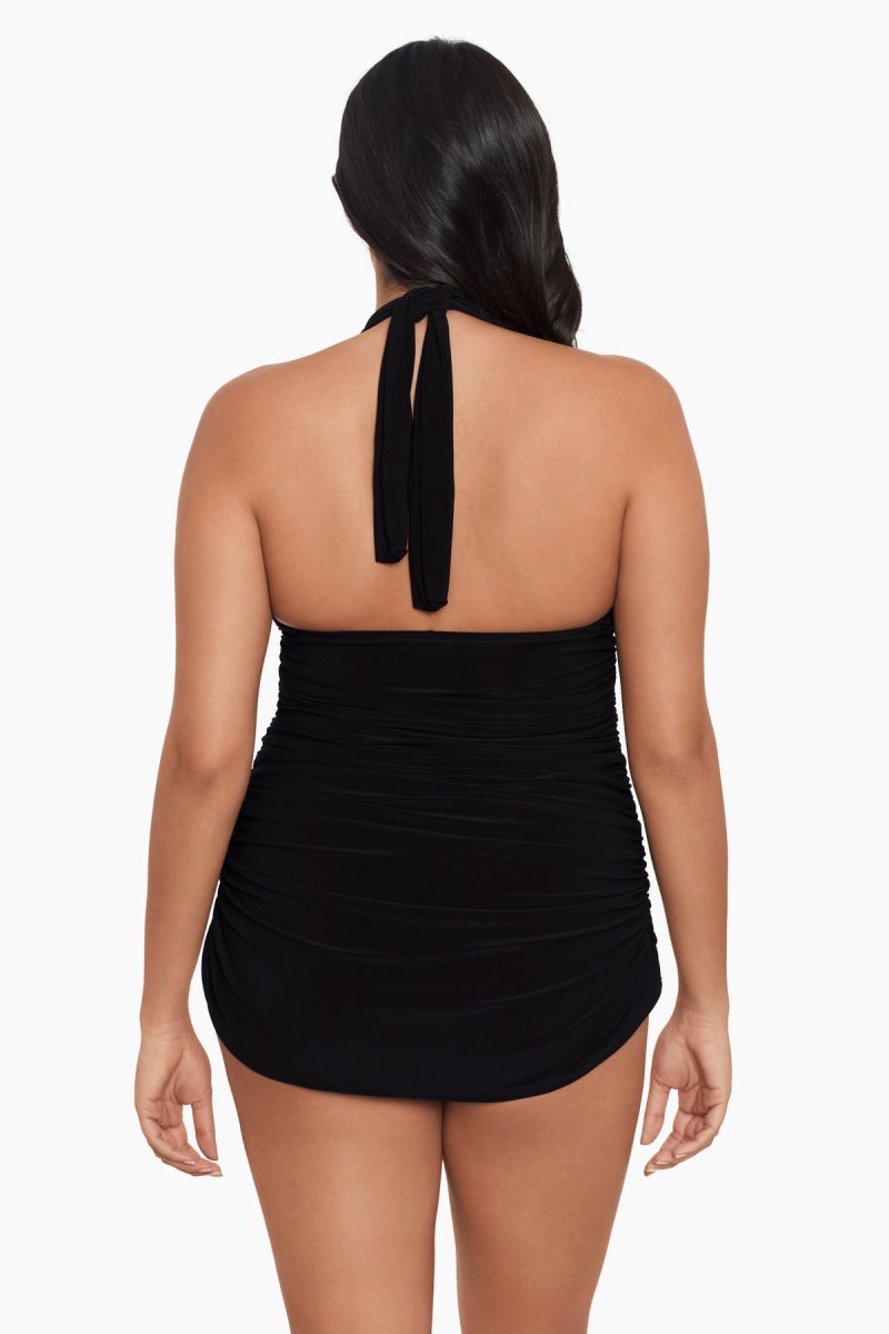 Women's Black Plus Size Yvonne Swim Dress - Miraclesuit USA | VK557855X1