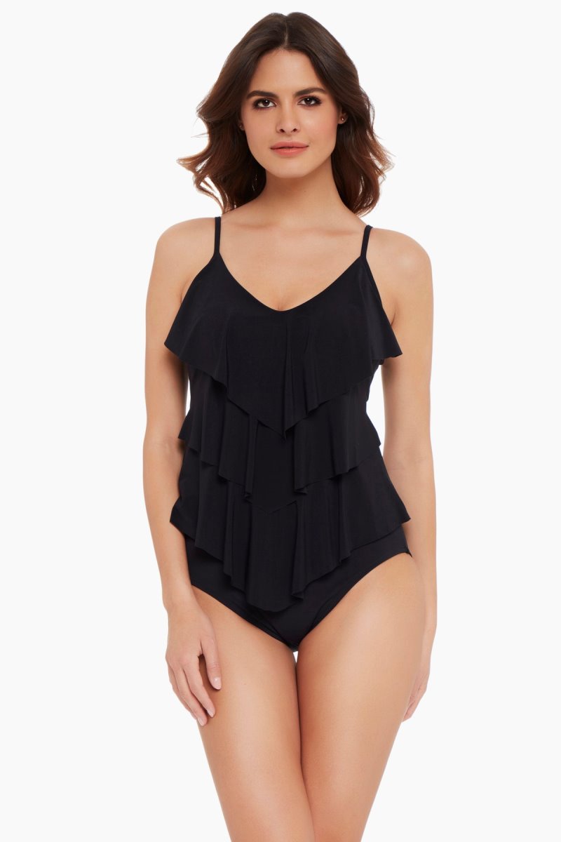 Women\'s Black Rita Tankini Tops - Miraclesuit USA | XC297639P6