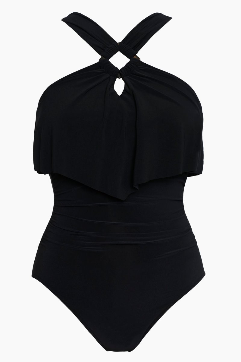 Women's Black Square Cut Liza One Piece - Miraclesuit USA | RN786938H3