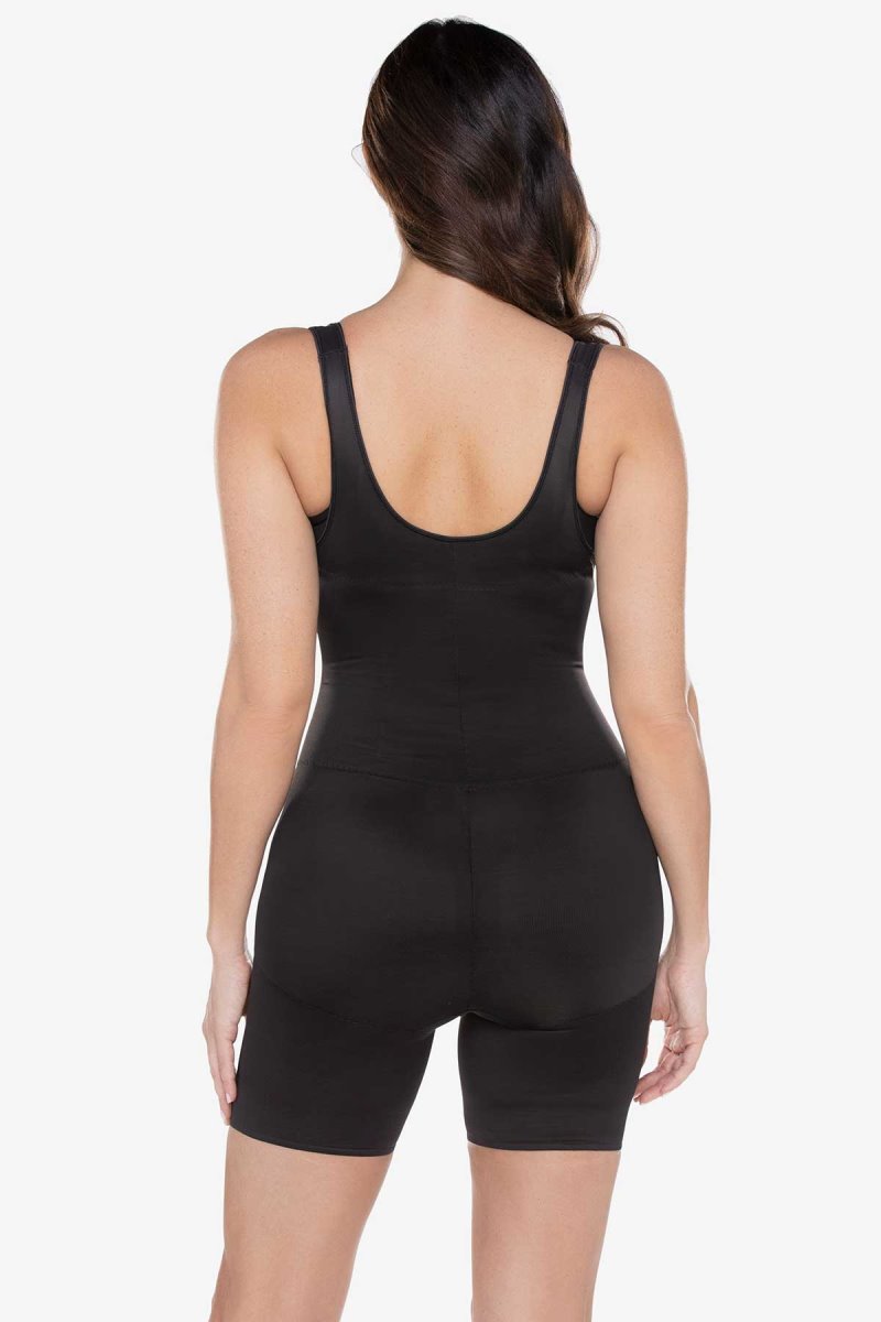 Women's Black Torsette Thigh Slimmer Shapewear - Miraclesuit USA | UO650435M7