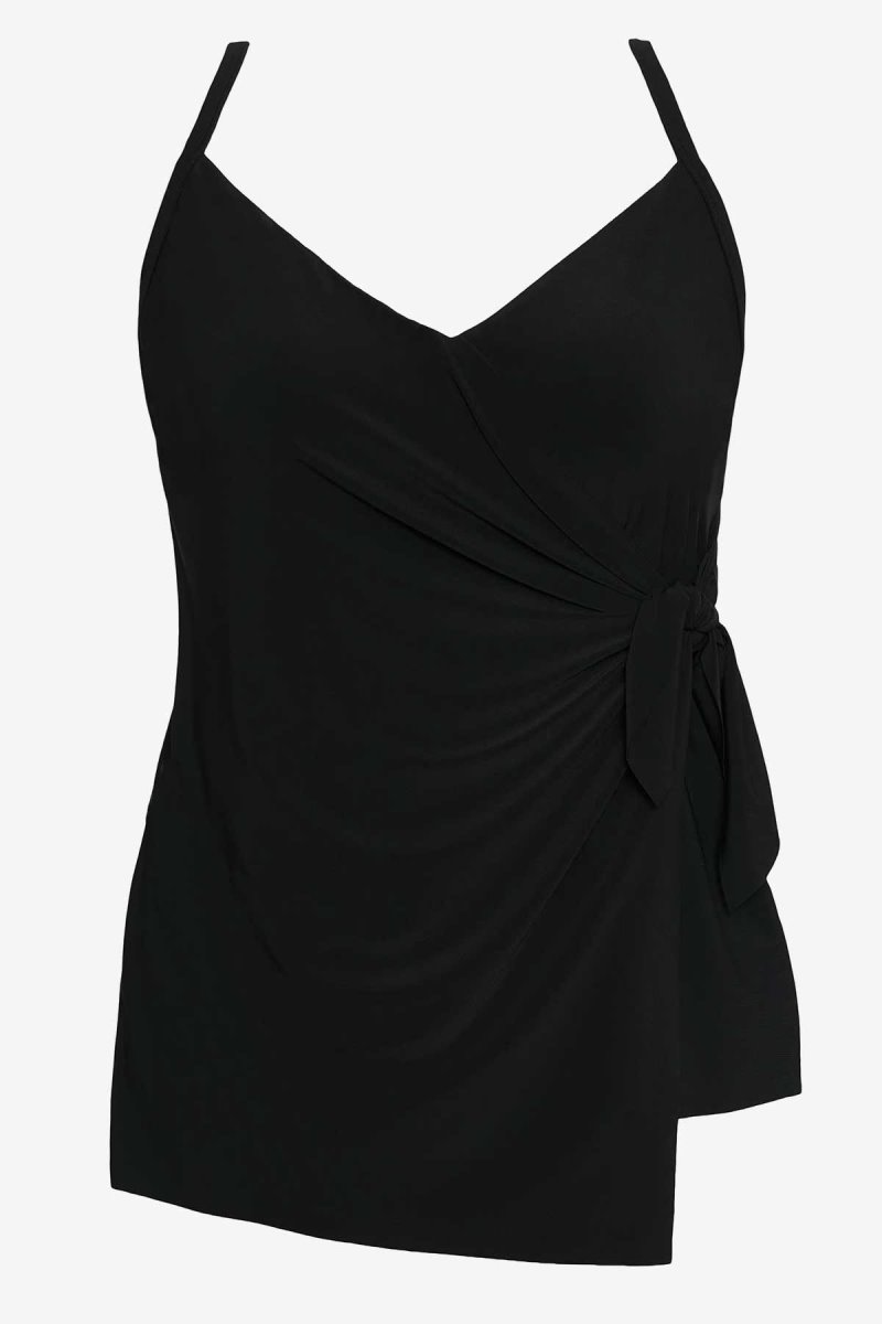 Women's Black Twister Carma Tankini Tops - Miraclesuit USA | XT207340A3