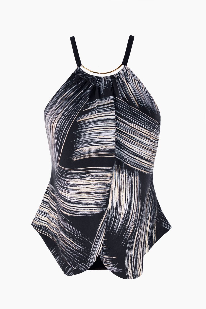 Women's Black / Gold Stroke Of Luck Jill One Piece - Miraclesuit USA | VK140754V6