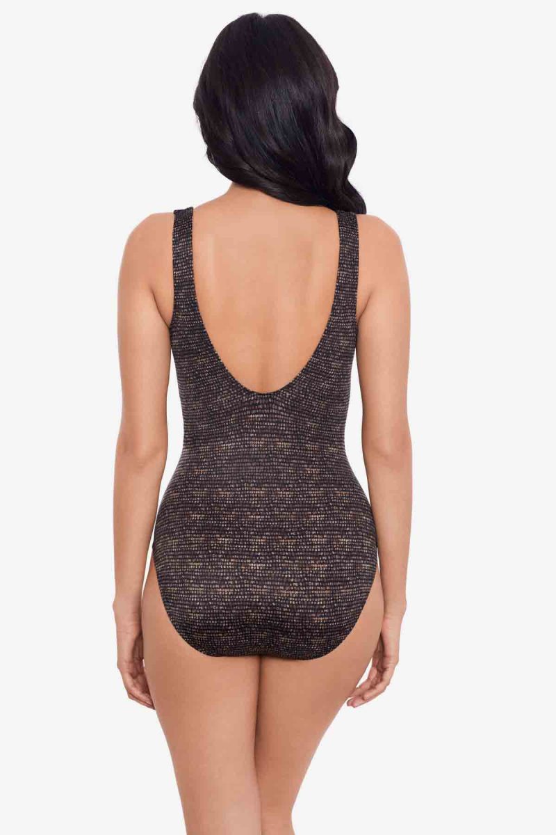 Women's Black / Multicolor Cappadocia Criss Cross Escape One Piece - Miraclesuit USA | CE546184L0