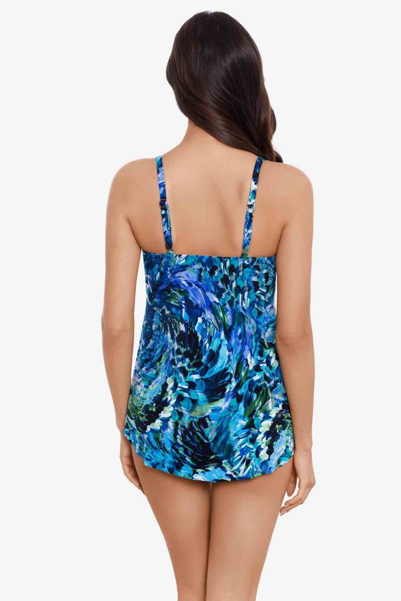 Women's Black / Multicolor Chanticleer Grace Tankini Tops - Miraclesuit USA | EP440714D9