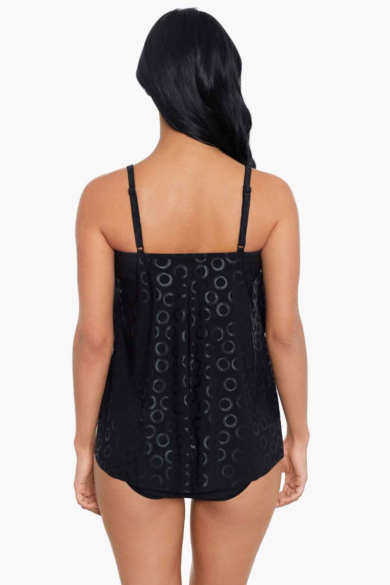 Women's Black / Multicolor Cosmos Grace Tankini Tops - Miraclesuit USA | AJ857305K3