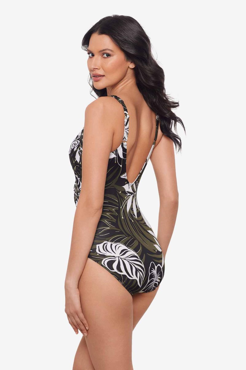 Women\'s Black / Multicolor Elle Dorado Sanibel DD Cup One Piece - Miraclesuit USA | OV945014X2