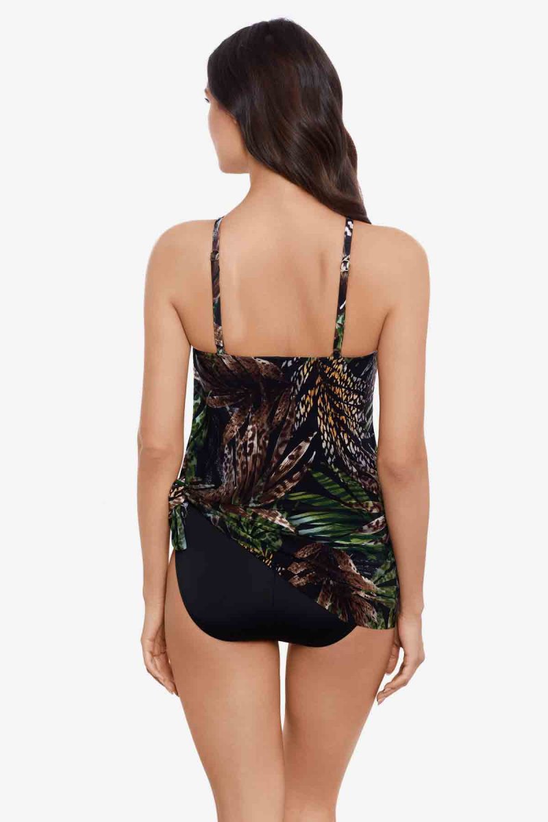 Women's Black / Multicolor Nighthawk Charlie One Piece - Miraclesuit USA | DU273447S2