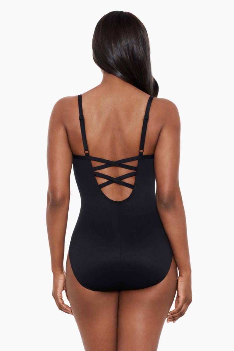 Women's Black / Multicolor Precioso Temptation One Piece - Miraclesuit USA | SD901810W9