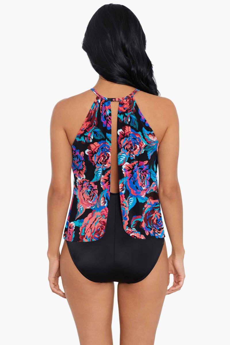 Women's Black / Multicolor Sonic Blooms Aubrey One Piece - Miraclesuit USA | GG798909I0