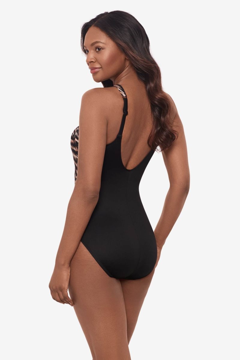 Women's Black / Multicolor Topkapi Aphrodite One Piece - Miraclesuit USA | QU604930J0