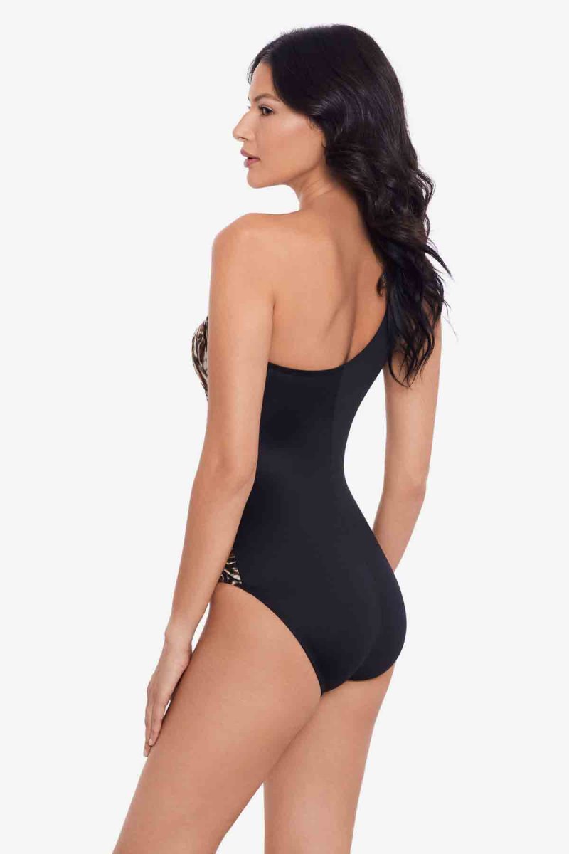 Women's Black / Multicolor Tribal Tigress Jena One Piece - Miraclesuit USA | SH241624E4
