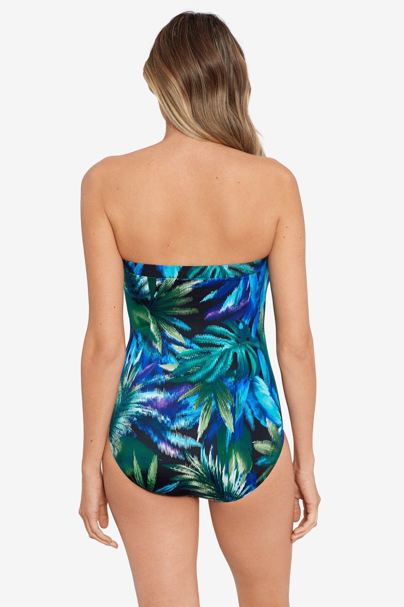 Women's Black / Multicolor Ussepa Avanti Bandeau - Miraclesuit USA | UF561726Z6