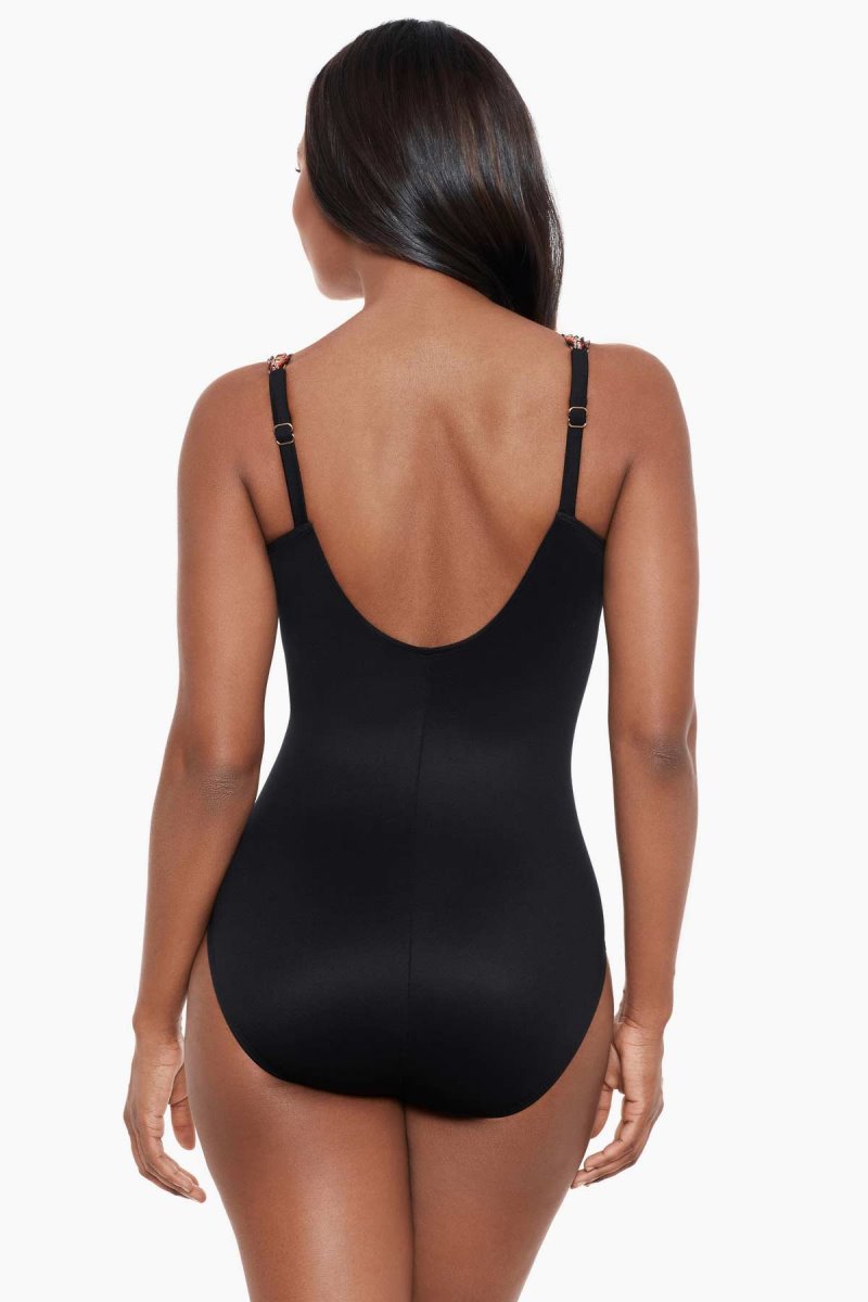 Women's Black / Multicolor Zwina Siren One Piece - Miraclesuit USA | EP434283F2