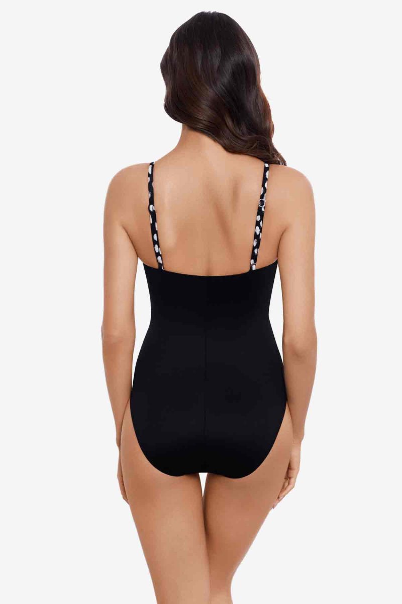 Women's Black / White Pebbles Lisa One Piece - Miraclesuit USA | IK482998L4