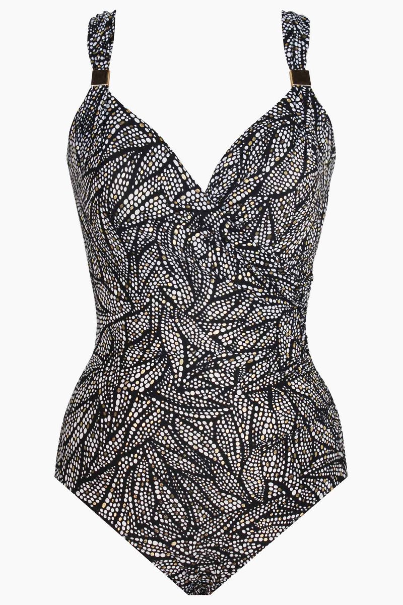 Women's Black / White Shore Leave Siren One Piece - Miraclesuit USA | VF634653A9