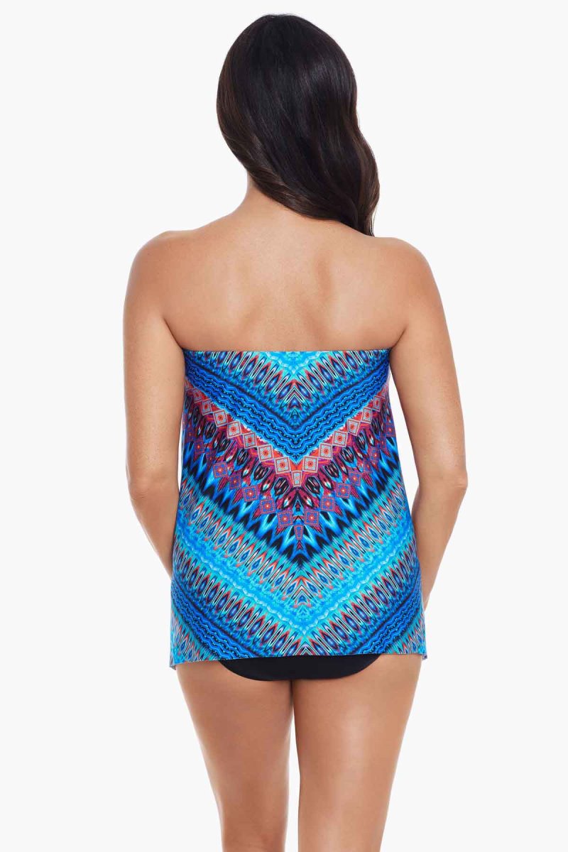 Women's Blue Casablanca Bandini Tankini Tops - Miraclesuit USA | UD024982S9