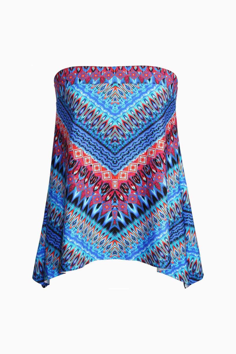 Women's Blue Casablanca Bandini Tankini Tops - Miraclesuit USA | UD024982S9