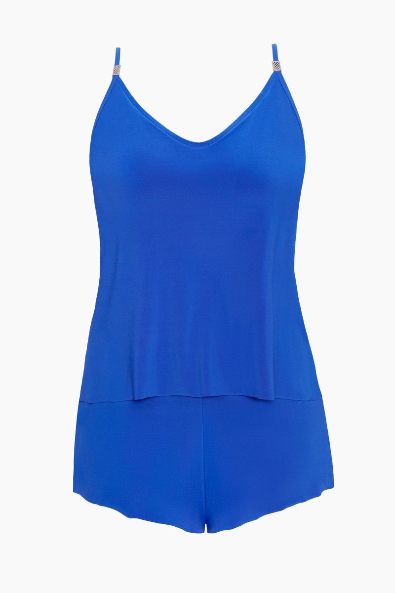 Women's Blue Mila Romper - Miraclesuit USA | EO141204U4