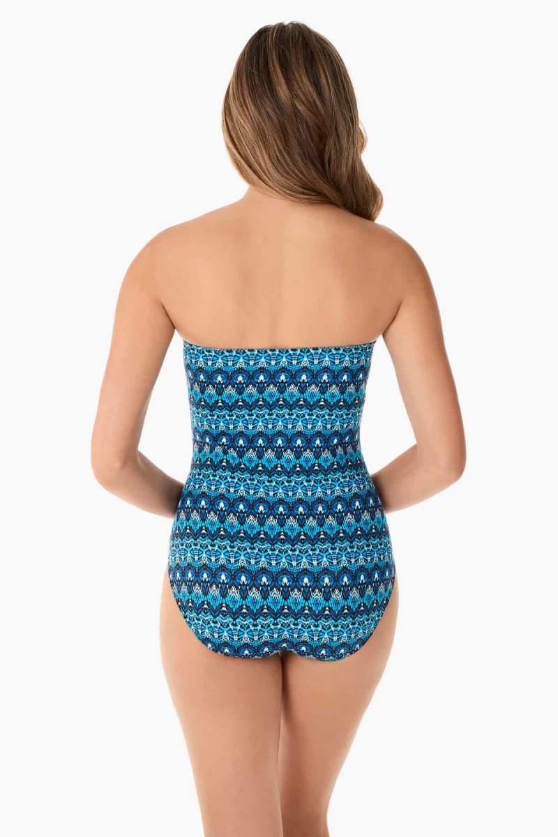 Women's Blue Mosaica Seville One Piece - Miraclesuit USA | OT732883I8