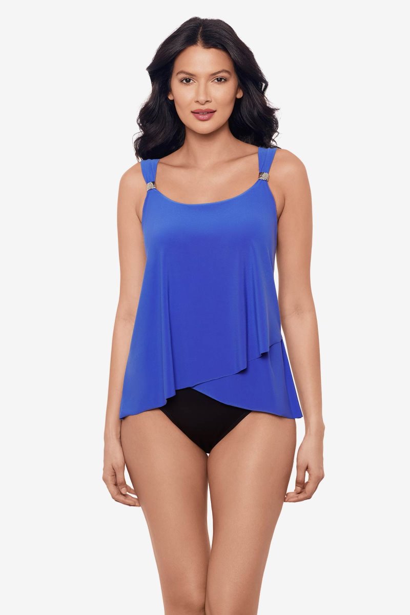Women's Blue Razzle Dazzle Tankini Tops - Miraclesuit USA | ON860696V5