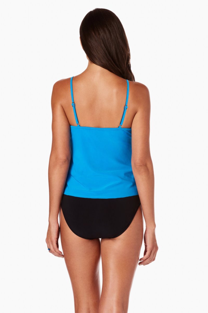 Women's Blue Rita Tankini Tops - Miraclesuit USA | EV032783Y8