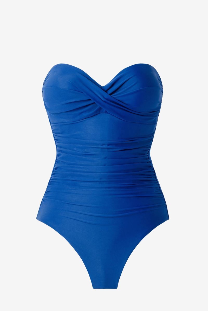 Women's Blue Rock Solid Madrid One Piece - Miraclesuit USA | DB316611J0