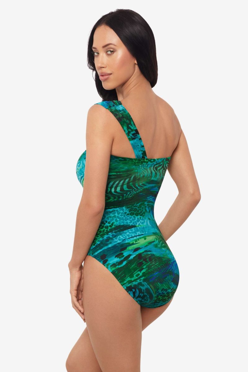 Women's Blue / Multicolor Margarita GoDDess One Piece - Miraclesuit USA | ZP018401Q3