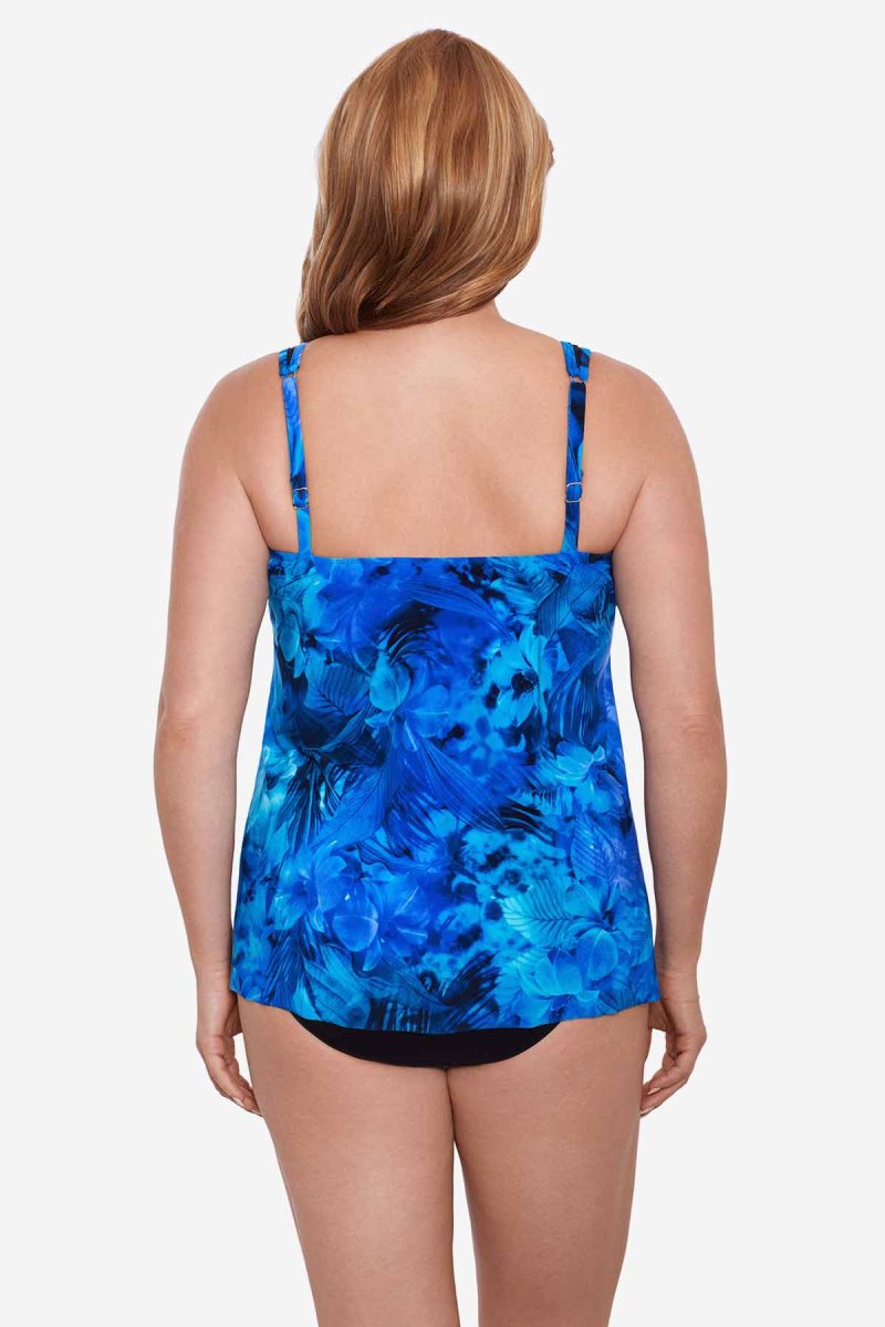 Women's Blue / Multicolor Plus Size Sous Marine Mirage Tankini Tops - Miraclesuit USA | XE494679Q8