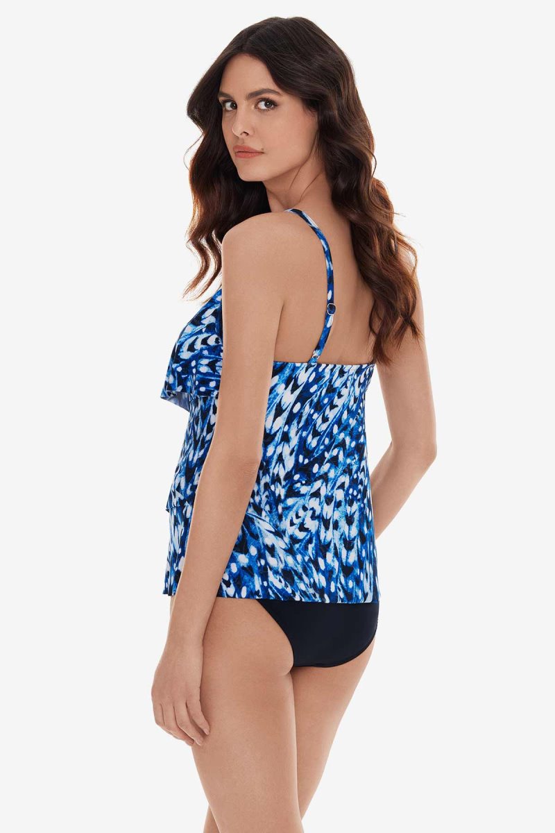 Women's Blue / Multicolor Quill Chloe Tankini Tops - Miraclesuit USA | QP257335B8