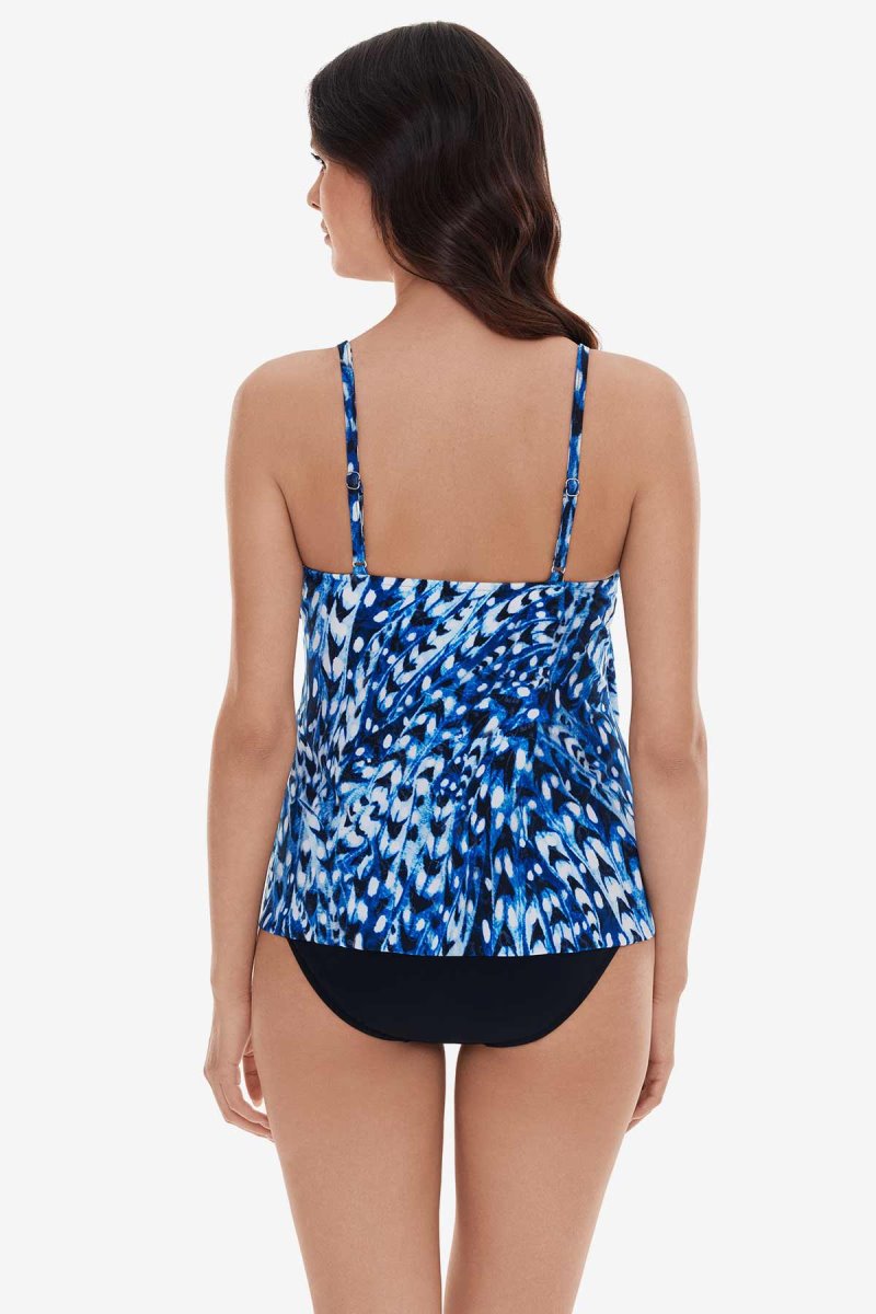 Women's Blue / Multicolor Quill Chloe Tankini Tops - Miraclesuit USA | QP257335B8