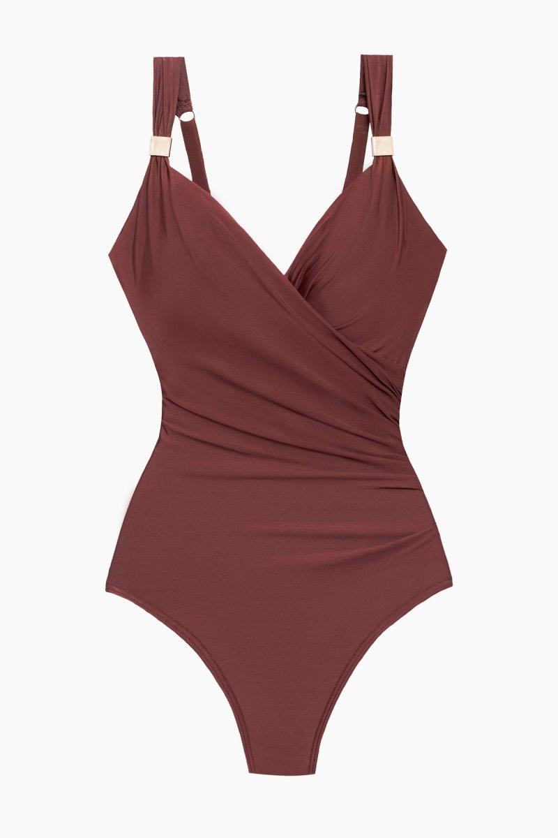 Women's Brown Razzle Dazzle Siren One Piece - Miraclesuit USA | RZ184808P6