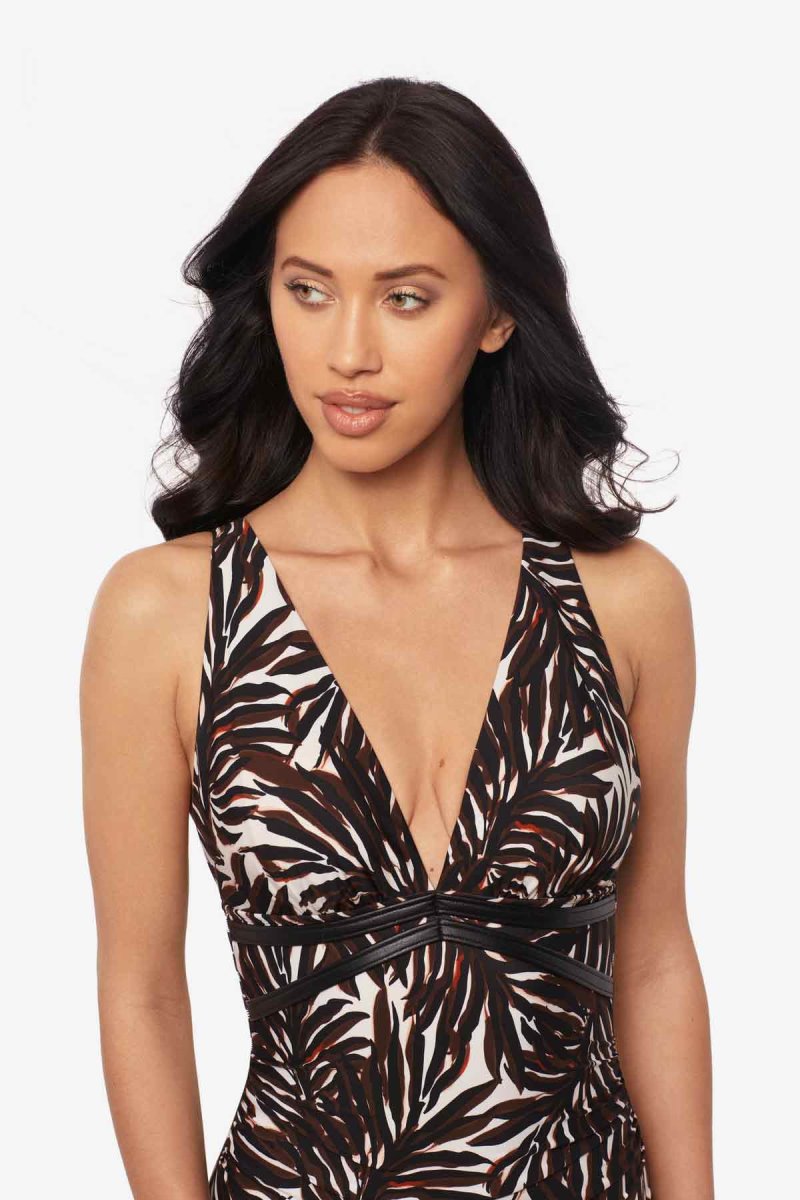 Women's Brown / Multicolor Ventana Evangeline One Piece - Miraclesuit USA | AZ687338L5
