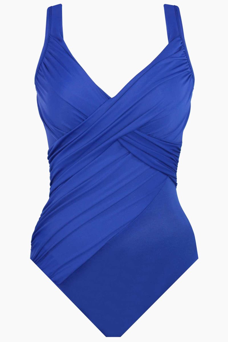 Women's Dark Blue Rock Solid Revele One Piece - Miraclesuit USA | VY291589Z0
