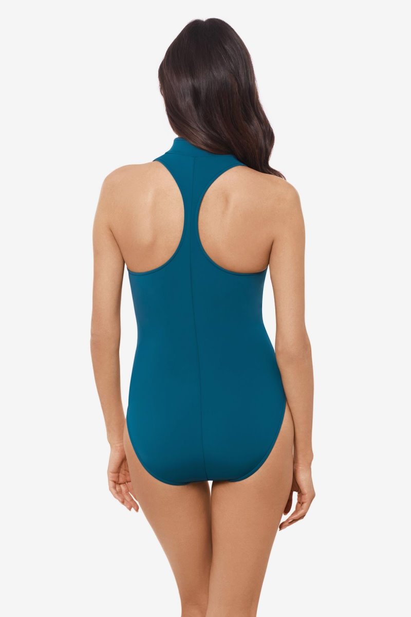 Women's Dark Turquoise Laguna Beach Coco One Piece - Miraclesuit USA | DT371767P3