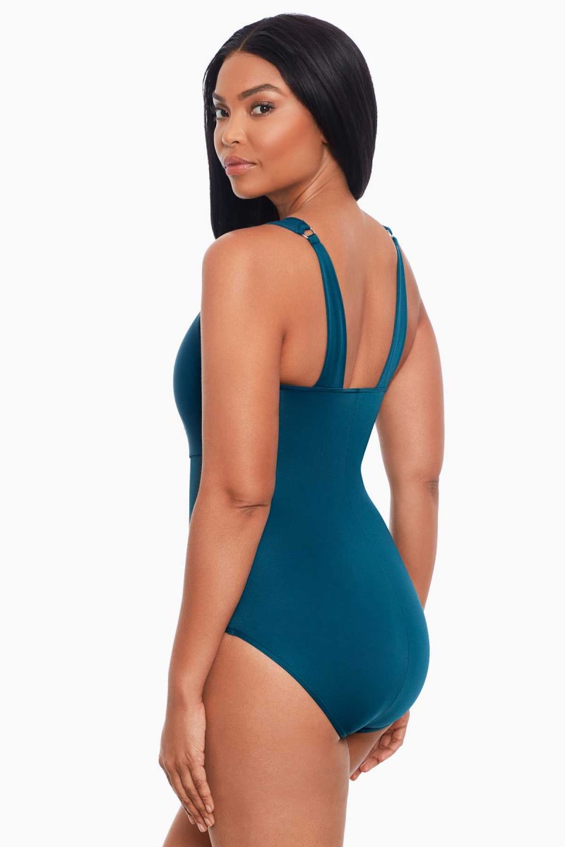 Women's Dark Turquoise Network Azura One Piece - Miraclesuit USA | LV579647A8