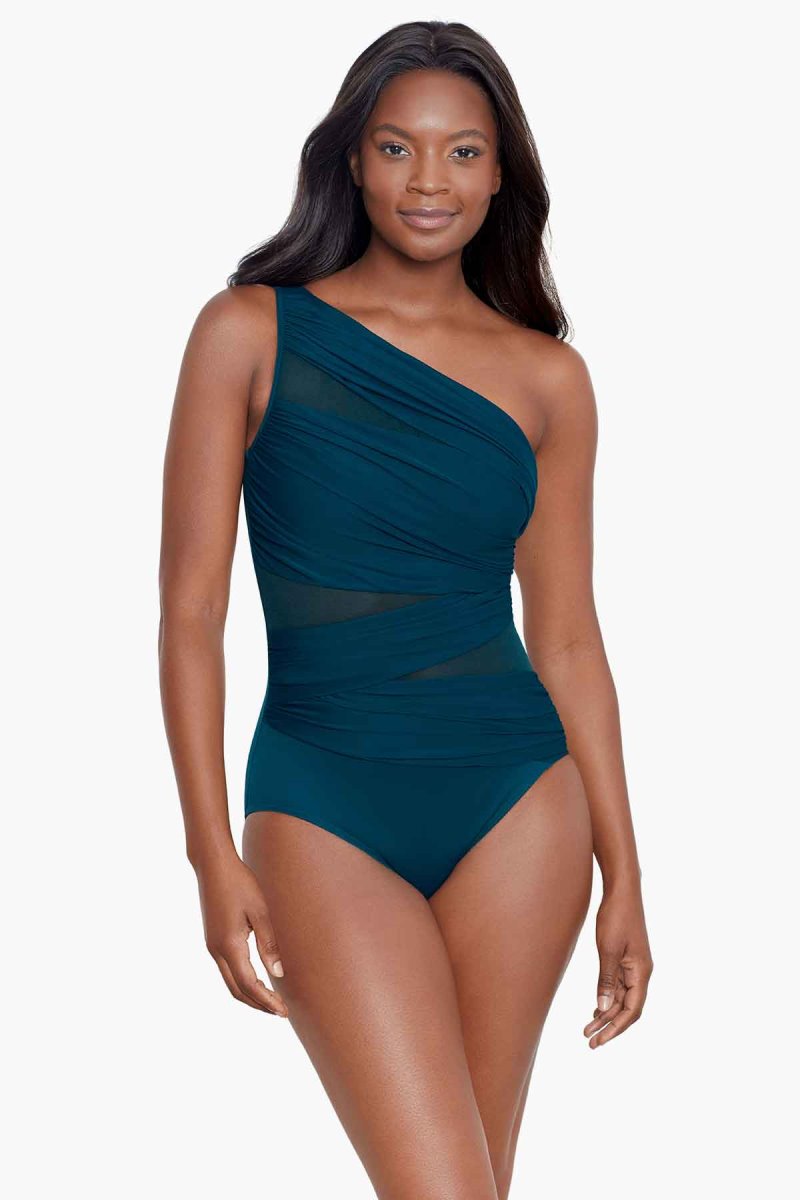 Women's Dark Turquoise Network Jena One Piece - Miraclesuit USA | FG568986L9