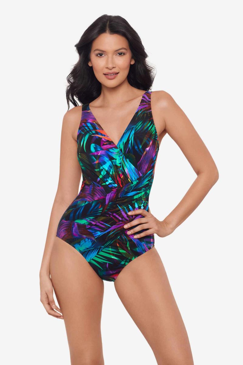 Women's Multicolor Palma Paradiso Oceanus One Piece - Miraclesuit USA | XF254105I9