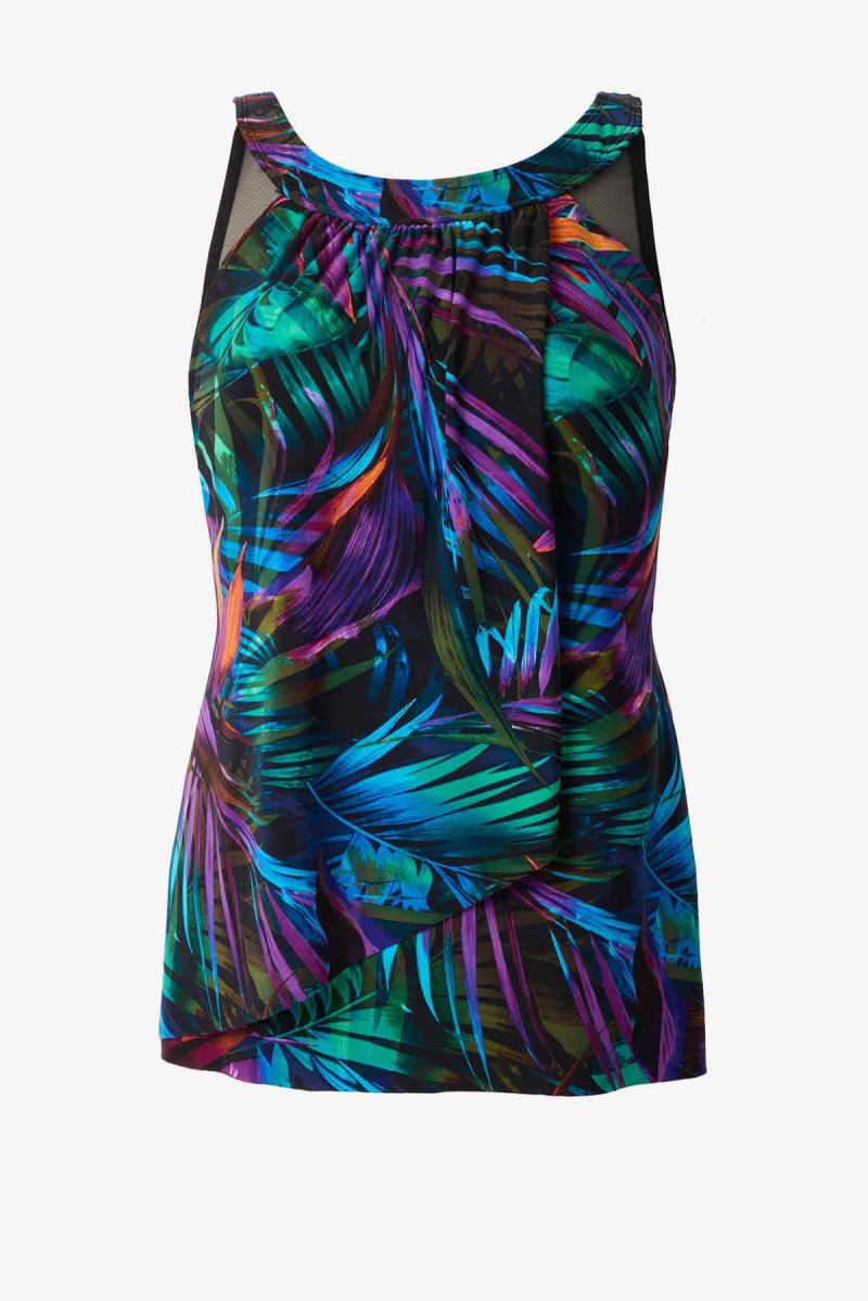 Women's Multicolor Plus Size Palma Paradiso Ursula Tankini Tops - Miraclesuit USA | UF846214K4