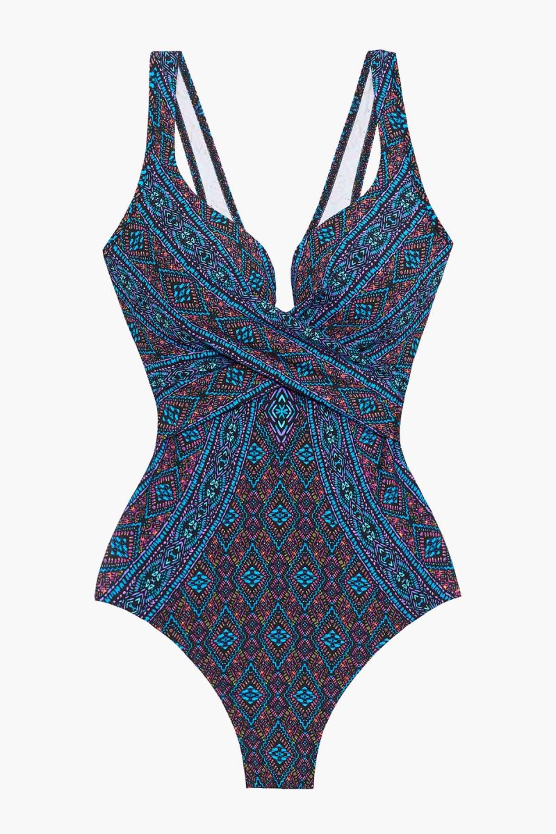 Women's Multicolor Romani Criss Cross Escape One Piece - Miraclesuit USA | MG620442C4